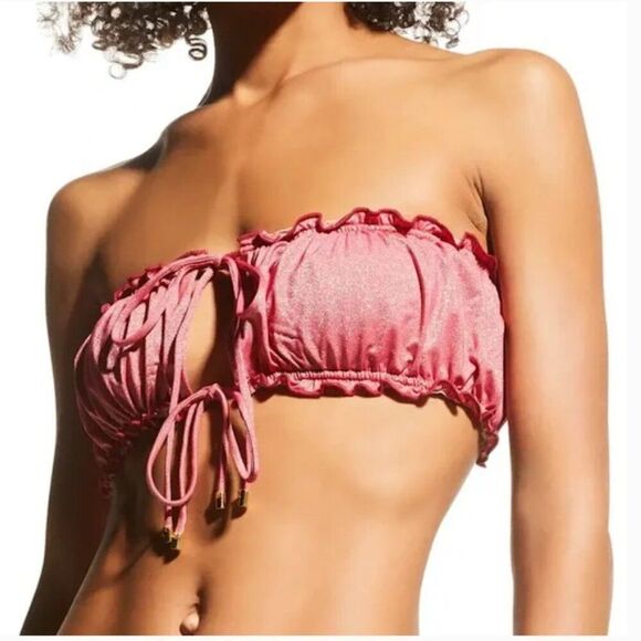 PQ Swim Arcadia Remi Convertible Bandeau Bikini Top Size Small - Picture 2 of 14